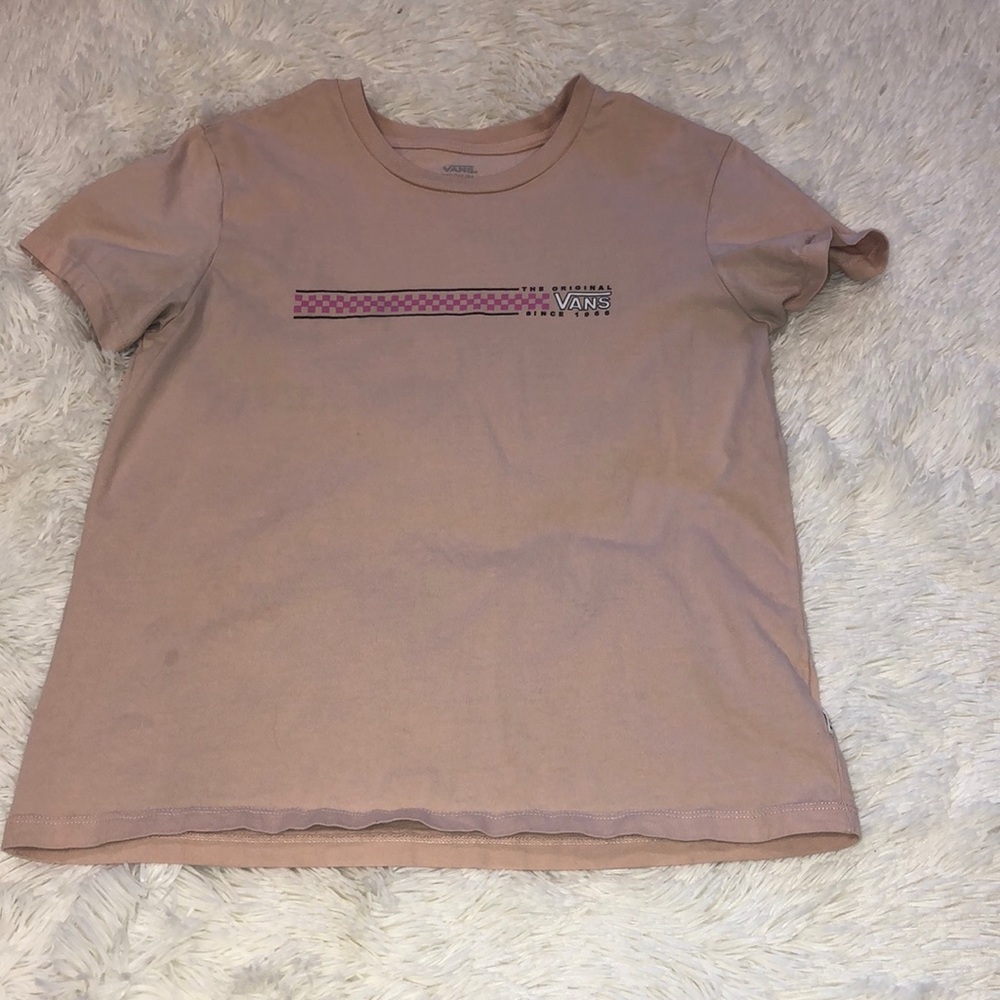 VANS women’s size medium pink wave tee